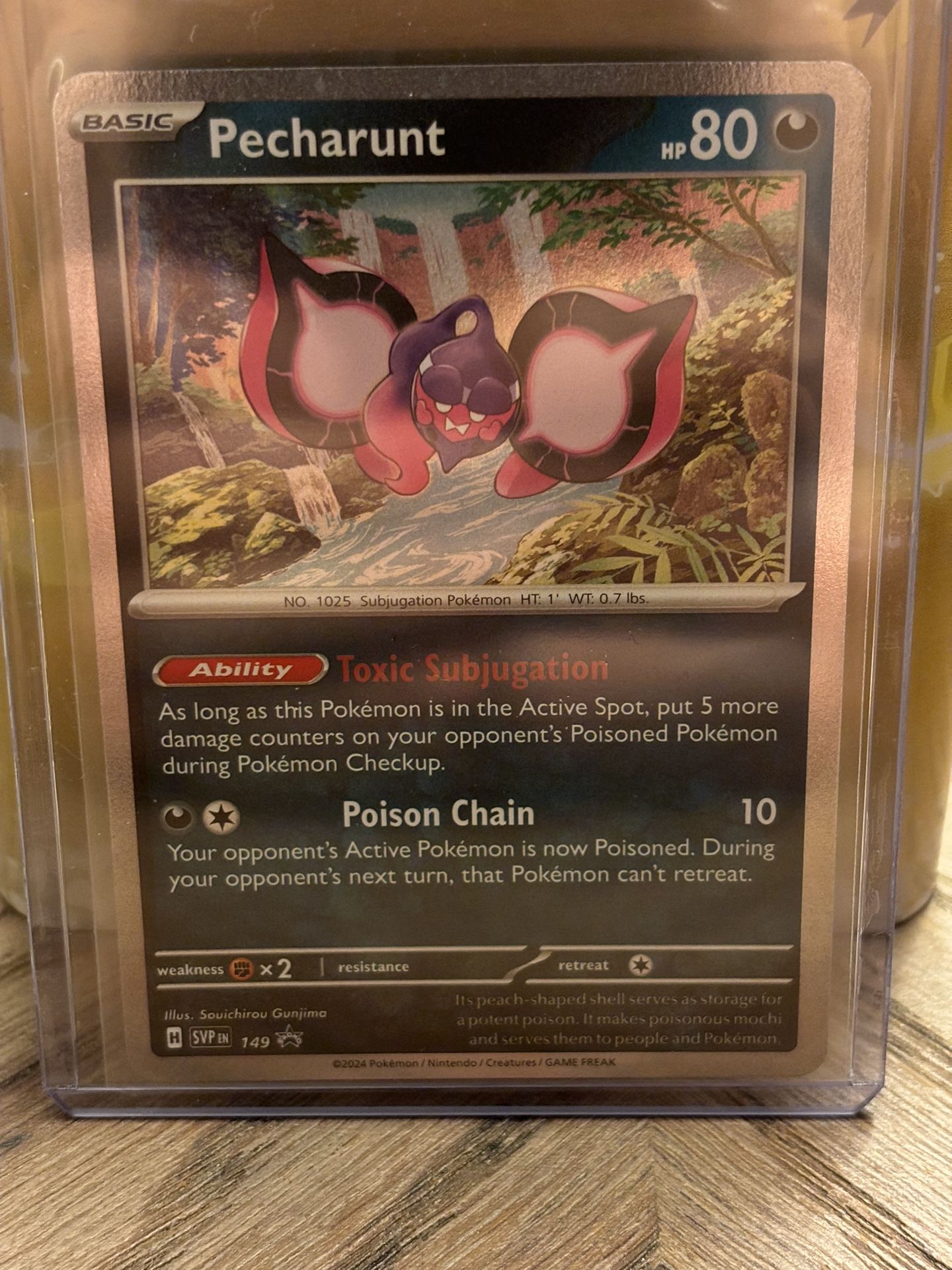 Pecharunt - SVP 149 - Cosmos Foil - Shrouded Fable - Black Star Promo 