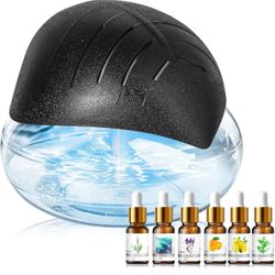  New-Water Air Purifier for Home with Essential Oil Diffuser & Humidifier, Rainbow Air Washer with LED Mood Light- Includes 6x10ml Essential Oils, Air