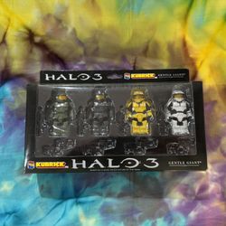 Kubrick Halo 3 Gentle Giant Master Chief Collectors Set w/Pink Variant 2008 NIB