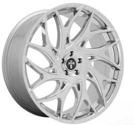 One 26x10 DUB S258 GOAT 5x115 15 Chrome Wheel Rim 71.5 S(contact info removed)90+15