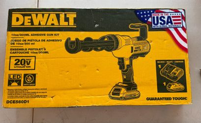 DEWALT 20V MAX Cordless 10 oz / 300 ml Adhesive Gun with (1) 20V 2.0Ah Battery and Charger