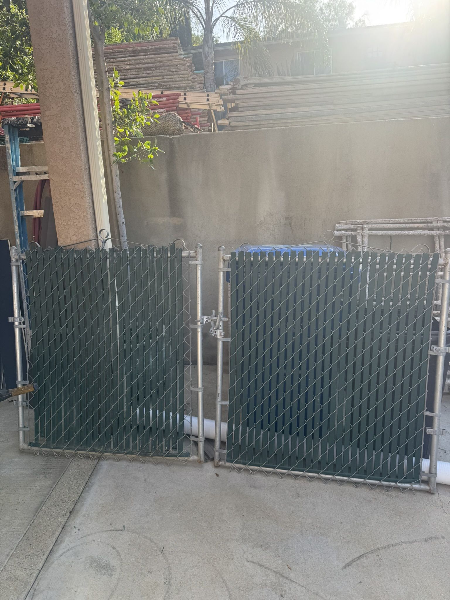 Chain Link Double Gates 