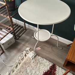 White Metal Tables 
