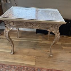 Vintage hand carved table