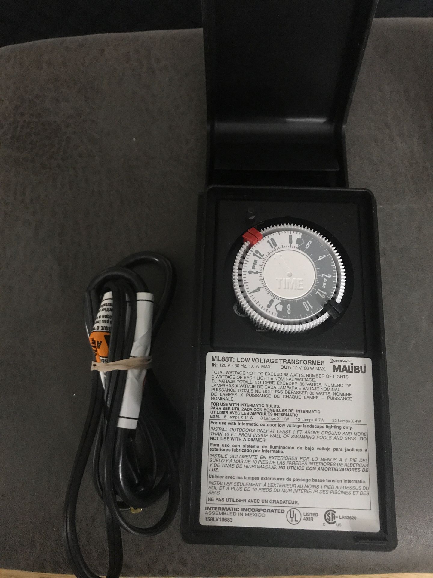 Malibu Intermatic ML88T Low Voltage Lighting Transformer Timer for Sale