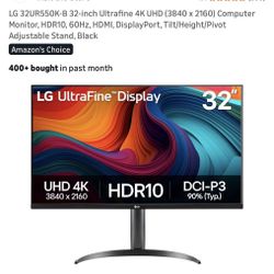 LG 4k 32” Monitor