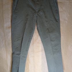 Men's Levis 511 Olive Green Pants 34x30 Chino Pants
