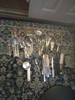 Spoons and forks and knife