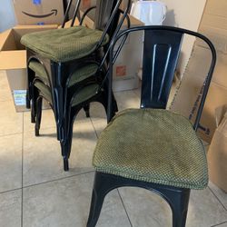 4 Metal Dining Chairs