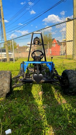 Go kart with a 196 viper engine and minibike frame