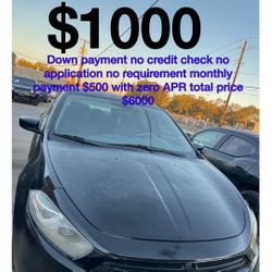 2015 Dodge Dart No Credit Application, No Requirement