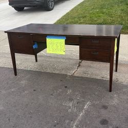 Solid Wood Executive Desk