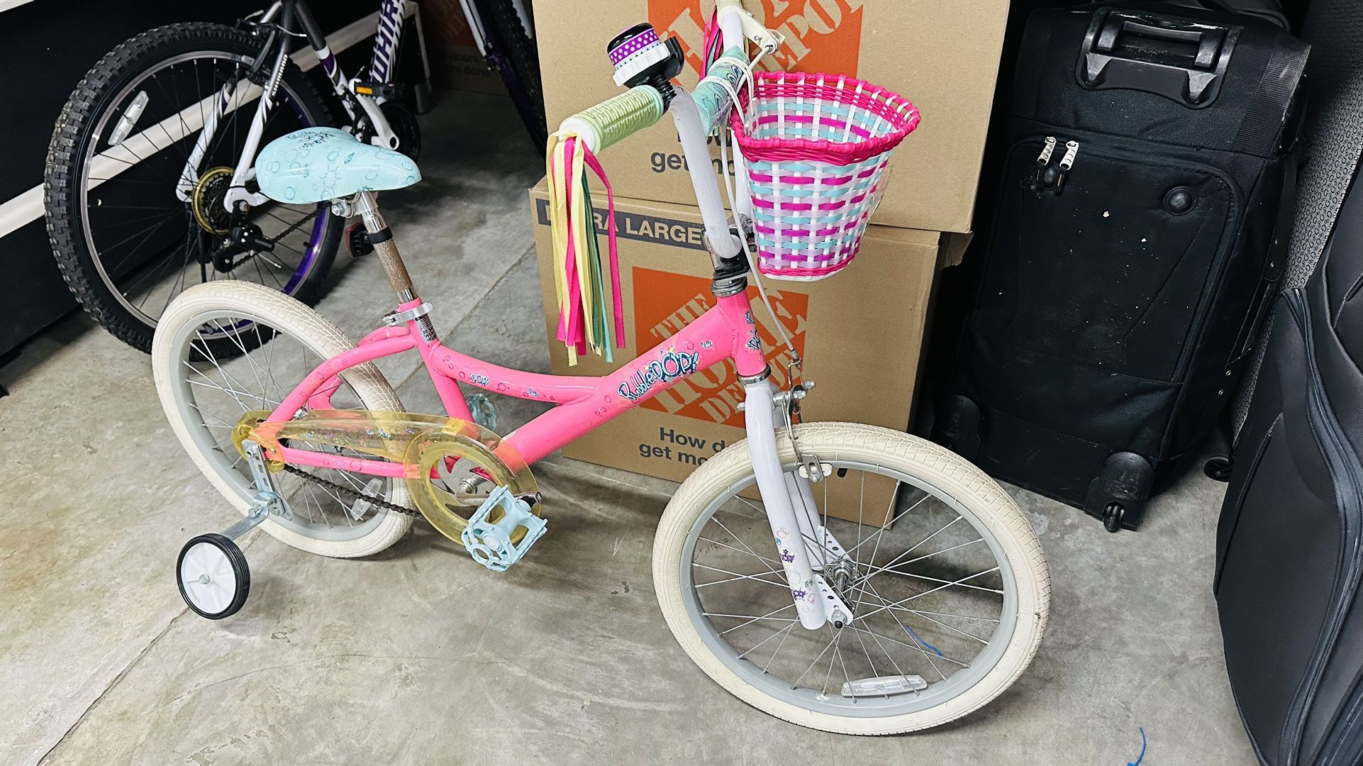 Girl Pink Bicycle