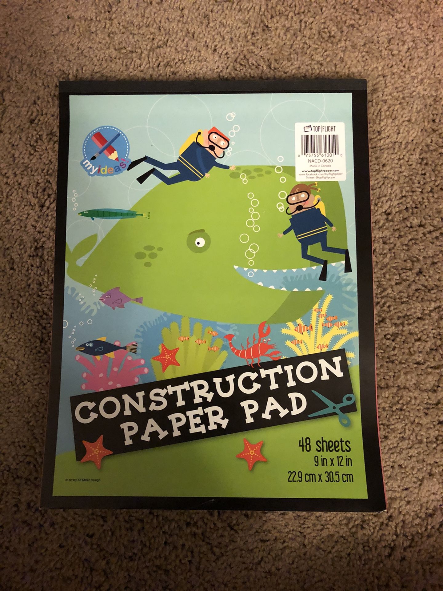 Construction paper pad 48 sheets