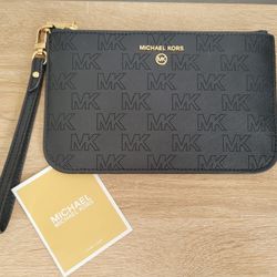 Michael Kors Large Leather Wristlet