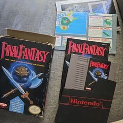 NES Final Fantasy in box with inserts
