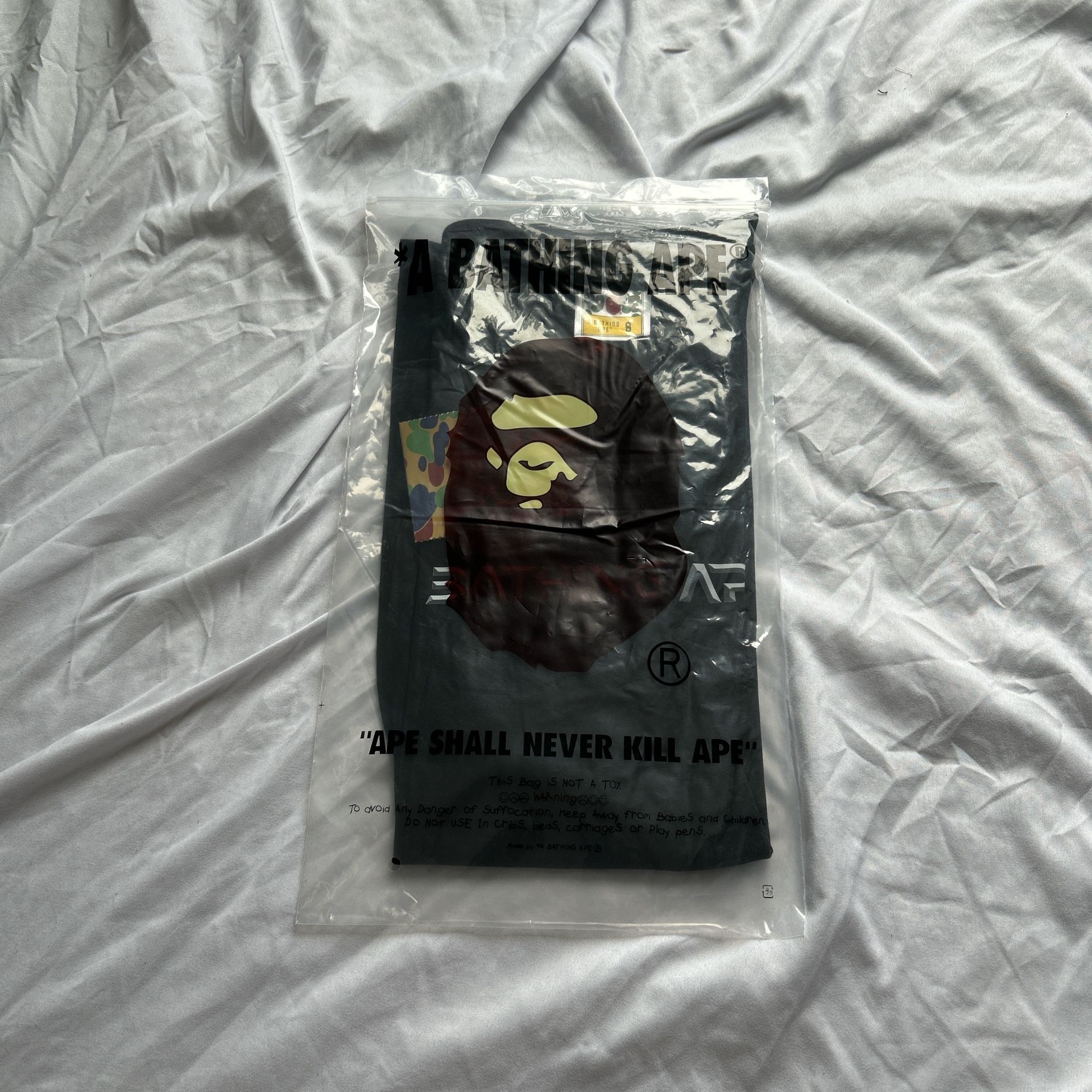 Bape Black And Grey Big Ape Tee
