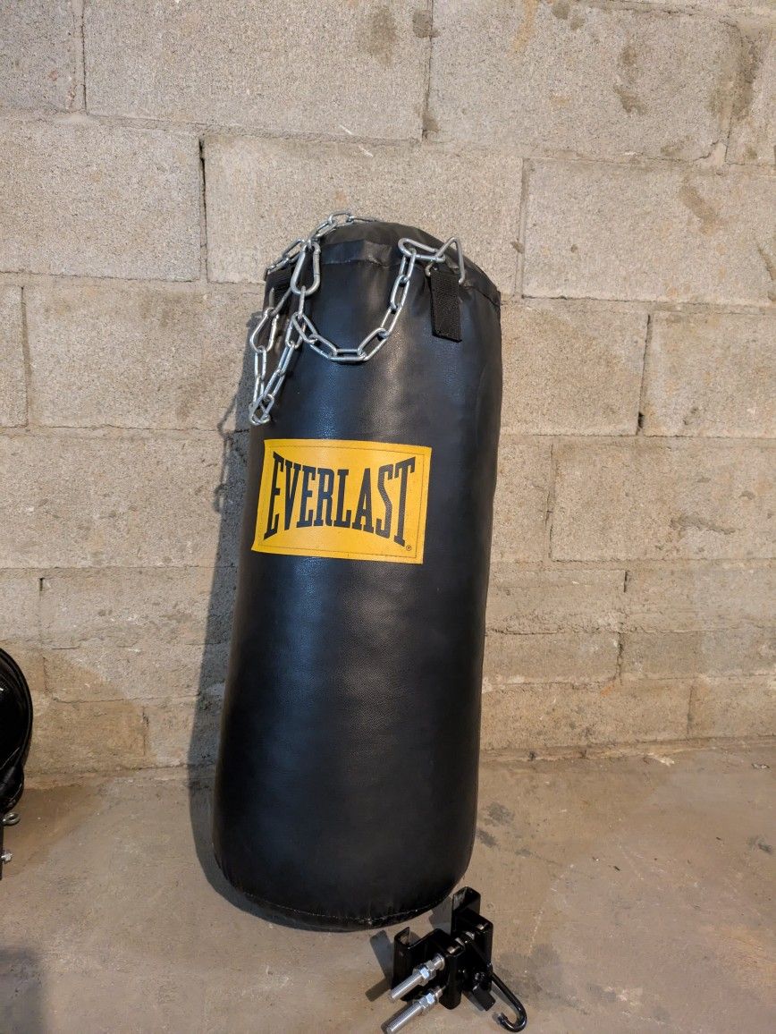 Everlast punching bag w/ I beam bracket
