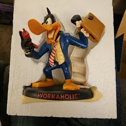 Daffy Duck Workaholic 1994 Vintage Looney Tunes Warner Bros Studio Figure 8"