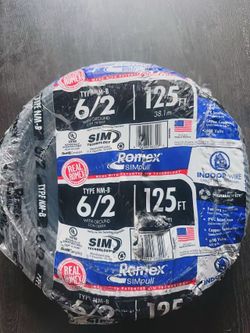 romex 6/2 125ft 280$