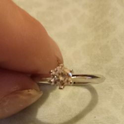 2ct 18k White Gold Band And .5ct Silver 925 