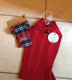 Pet coat and scarf collar