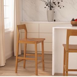 Wood 25” bar stool