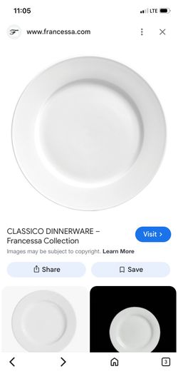 Francessa Classico White Dinner Plates (28)