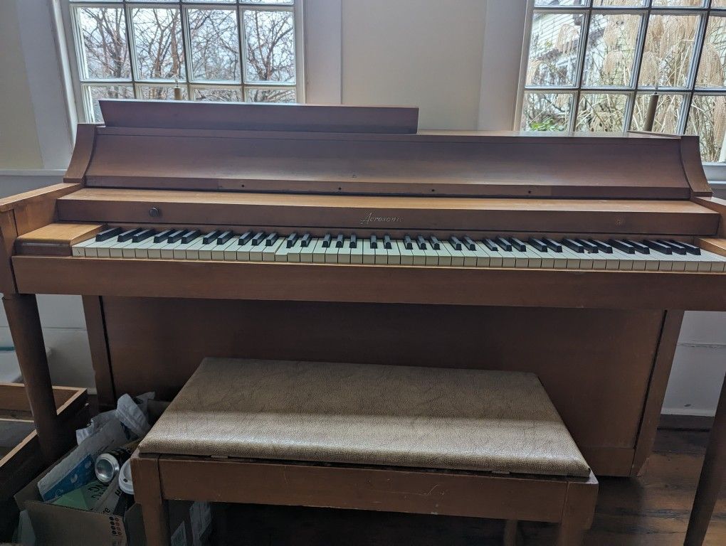 FREE. Baldwin Acrosonic Piano and Bench