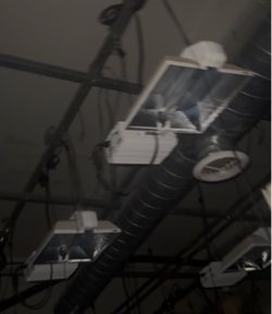 commercial HID/HPS grow-light fixtures with reflector hoods (8pack)