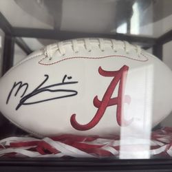 Mac Jones Signed Football
