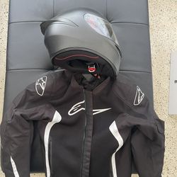 Motorcycle Jacket And Helmet 