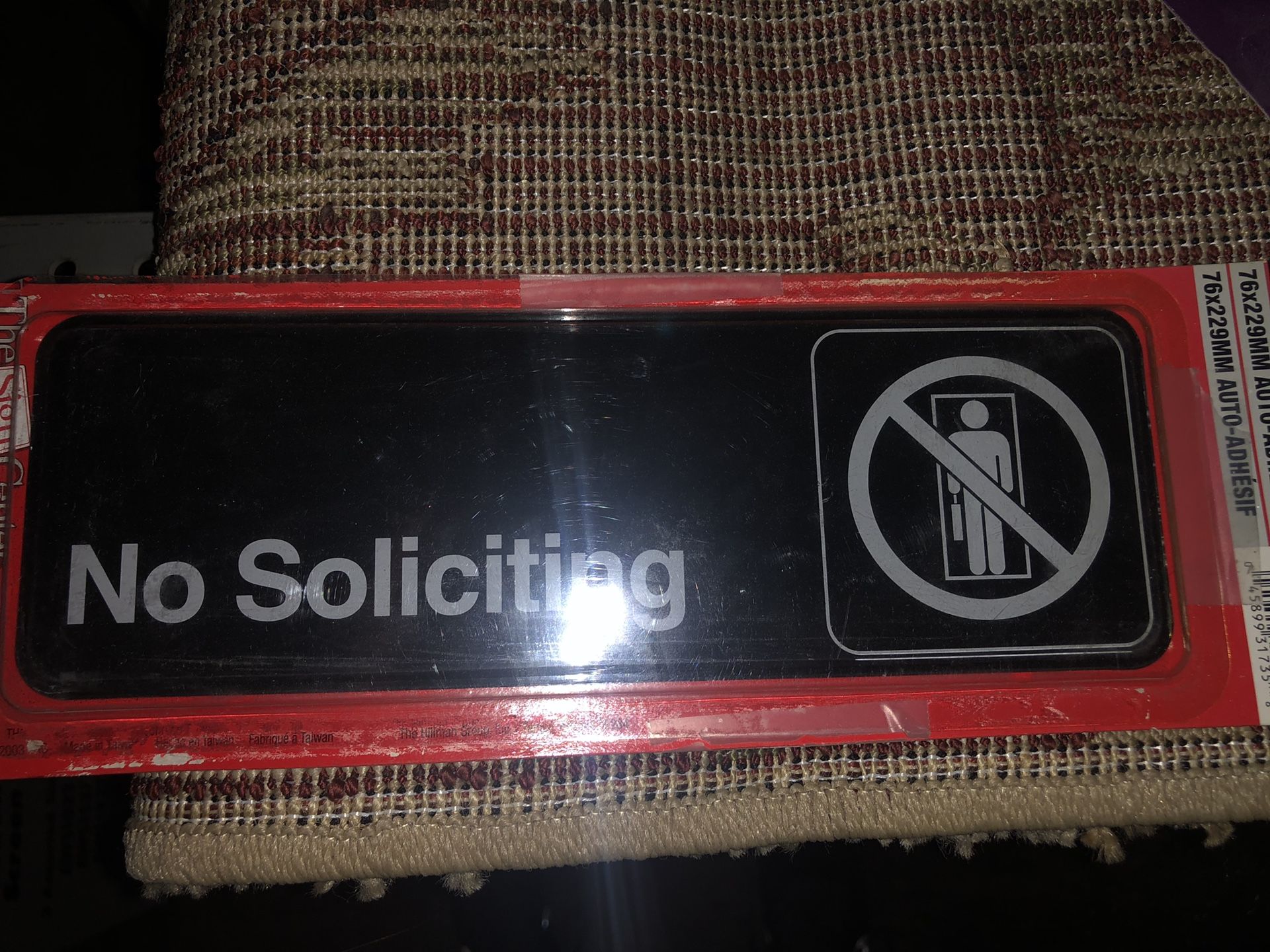 No Soliiciting Sign (Multiple in stock)