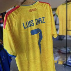 COLÔMBIA CAMISA JERSEY LUIS DIAZ TALLA S, M , L