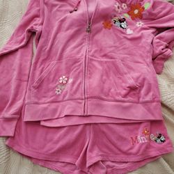 2 Pc Disneyland Hoodie N Shorts 