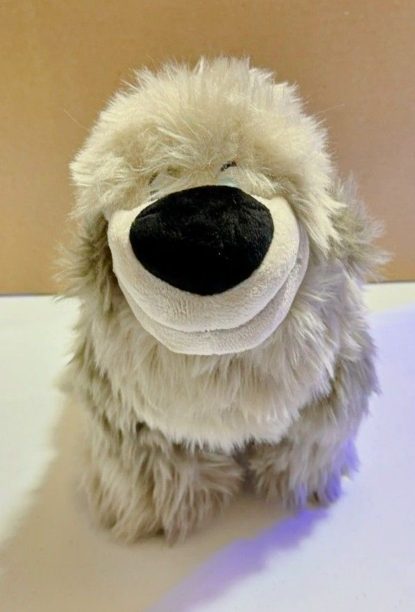 Disney Store THE LITTLE MERMAID 12” Gray Sheep Max Puppy Dog Plush 