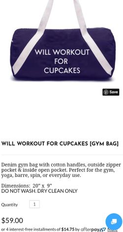 Brand new gym bag from private party