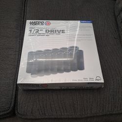 Matco Tools 14pc 1/2" Drive Metric Deep Socket Set