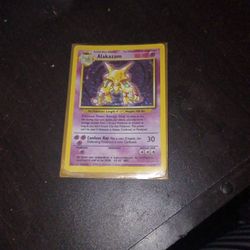 ALAKAZAM POKEMON CARD