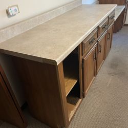 Wooden Cabinets With Countertop 