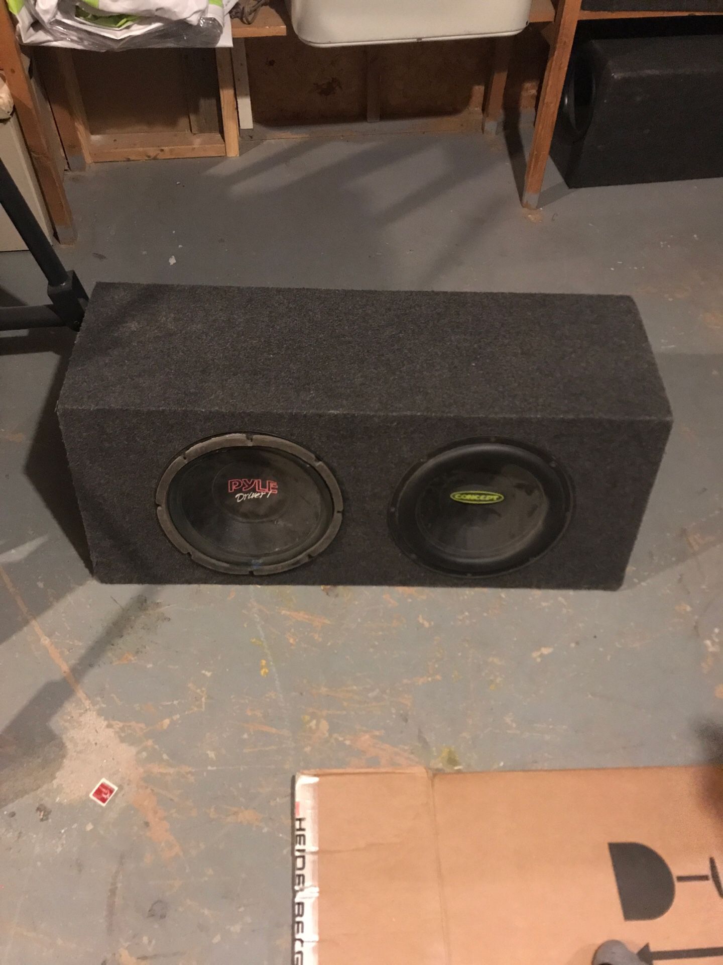 Subwoofer Box for 12s (ONLY BOX)