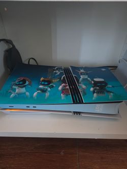 PS5 Pro with add on disc drive, 2 controllers and pulse headphones