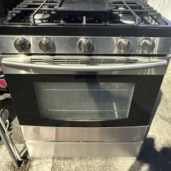 Samsung Stove Stainless Steel (Gas) $420 3-Month Warranty