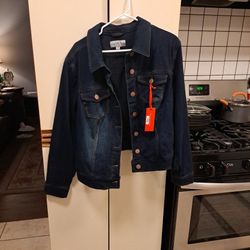 Plus Size Jean Jacket 