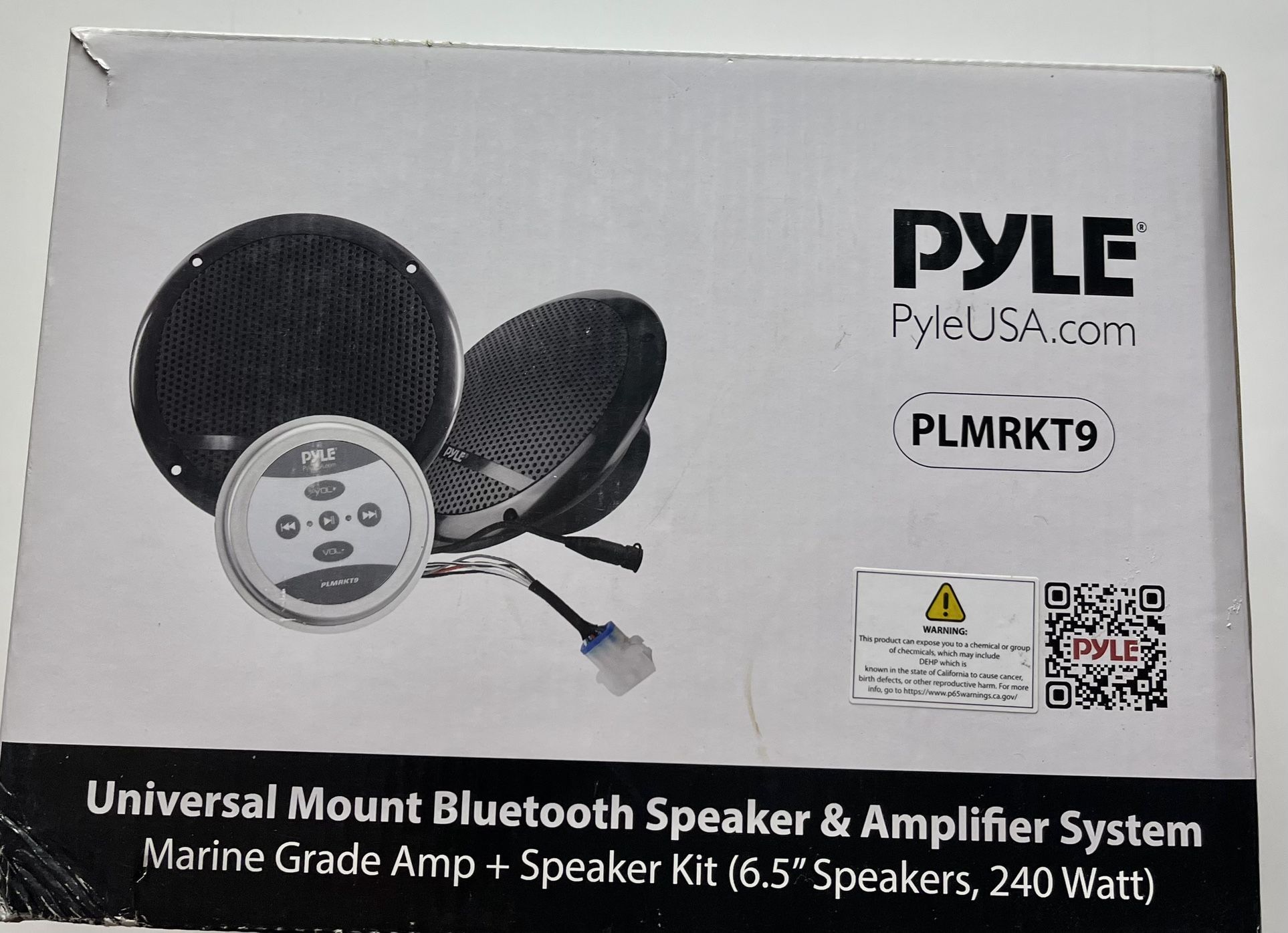 Universal Mount Bluetooth Speaker & Amplifier System (6.5’’ Speakers, 240 Watt)