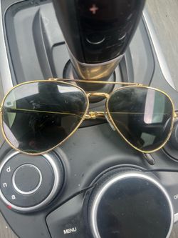 Rayban aviator gold cheetah print 58014