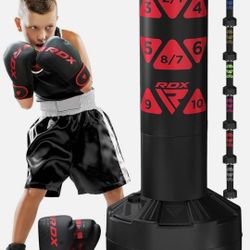 RDX Kids Free standing Punching Bag with Gloves,