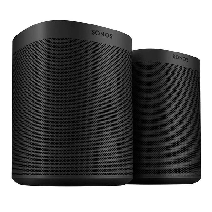 Sonos One SL Wi-Fi Speaker, Shadow Edition, 2-pack