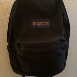 JanSport T501 Superbreak Black Backpack Slightly Used 