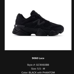 New Balance 9060 – Black / Phantom